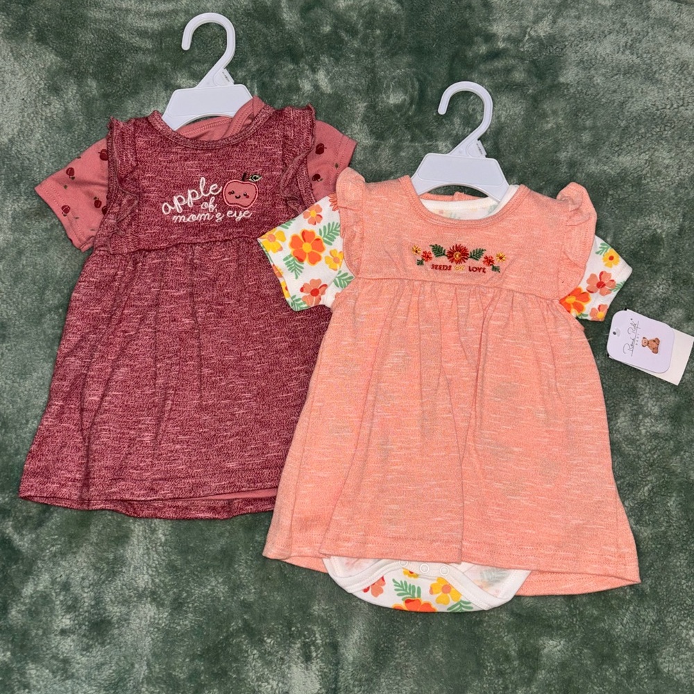 NWT Rene Rofe 2 Baby Dress Sets